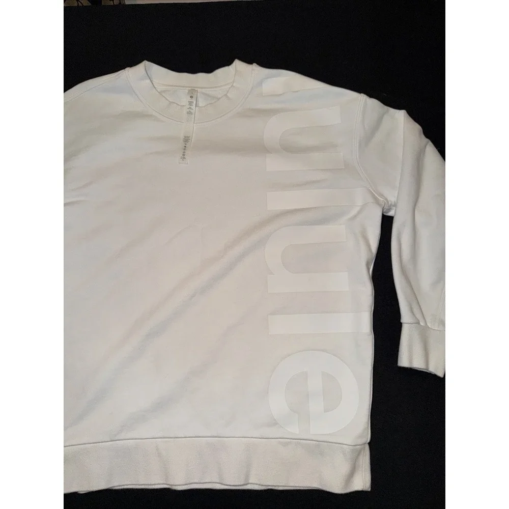 Lululemon Perfectly Oversized Crew Sweatshirt Bright White Size 4